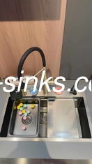 Edelstahl 304-Bar-Einfachschüssel Modern Top Mount Küchenwaschbecken