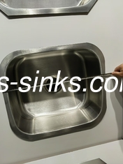 geputzte ss201 Kleine Einzelschüssel Unterbau Edelstahl Küchenwaschbecken