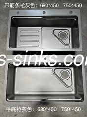 1 Schüssel Topmount Küchenwaschbecken mit 18/10 Chrom / Nickel Edelstahl Rechteck Design