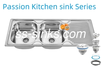 1200 X 500 mm Vorhang Edelstahl Küchenspüler mit 0,6 mm/0,8 mm/1,0 mm Dicke und Produktgröße