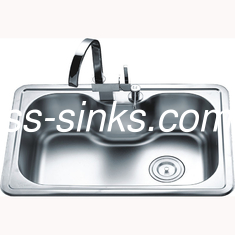 Satin gebürstete Spitzenberg-einzelne Schüssel-Edelstahl-Wanne mit Hahn 660*460*210mm