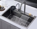 Küchen-Edelstahl-einzelner Schüssel-Wanne 750 x 450 Millimeter Topmount-Installation
