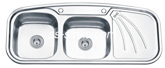 R15 Eckradios Unterbau Edelstahl Küchenwaschbecken für schlankes und zeitloses Küchendesign