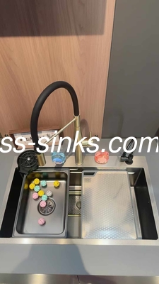 Edelstahl 304-Bar-Einfachschüssel Modern Top Mount Küchenwaschbecken