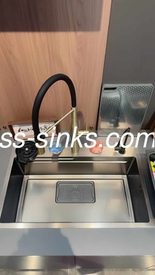 Edelstahl 304-Bar-Einfachschüssel Modern Top Mount Küchenwaschbecken