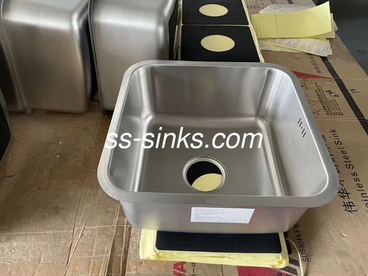 40*40cm Quadrat Single Bowl Undermount Waschbecken einfach zu installieren für Schrank