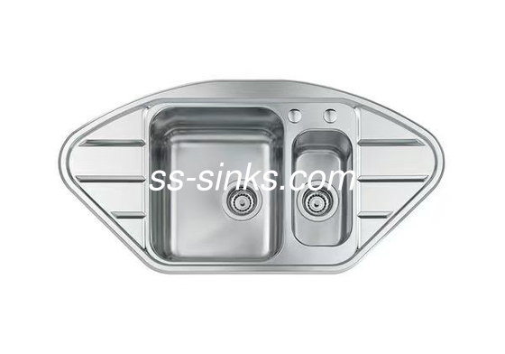 Rostbeständige und langlebige Eckwaschbecken aus Edelstahl