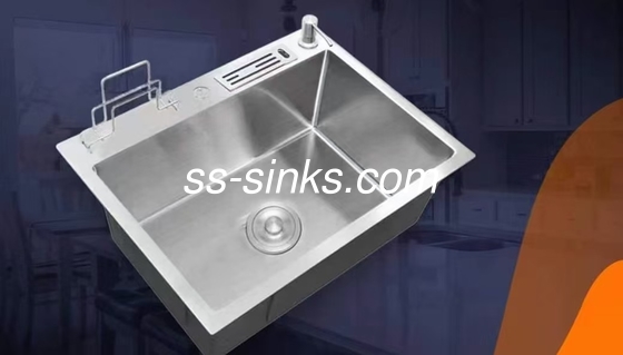 Topmount Installation Edelstahl Einzel Schüssel Waschbecken für Quadrat Küche Renovierung
