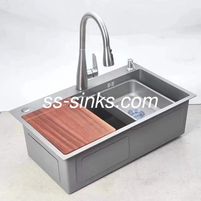 Abflüsse und Einfachbehälter Waschbecken mit Schürze Edelstahl Waschbecken für moderne Küche