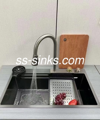 Abflüsse und Einfachbehälter Waschbecken mit Schürze Edelstahl Waschbecken für moderne Küche
