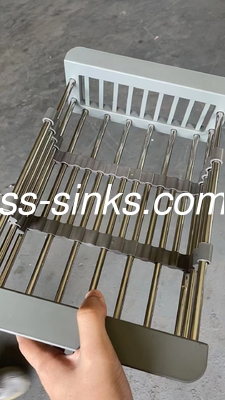 Moderne Eckwaschbecken aus Edelstahl perfekte Mischung aus Stil und Funktion mit eingeschlossener Montagehardware