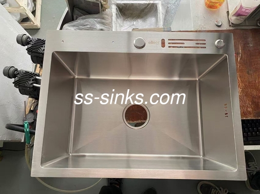 K-20000 Topmount Küchenwaschbecken mit 1 Wasserhahn und 21 cm Schüsseltiefe