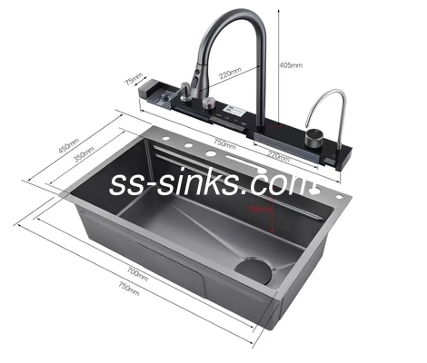 Topmount Küchenwaschbecken für 36 Zoll Schrank 21cm Schüssel Tiefe 3 Wasserhahnlöcher und mehr Top-Auswahl