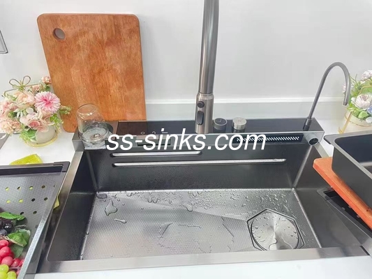 Topmount Küchenwaschbecken für 36 Zoll Schrank 21cm Schüssel Tiefe 3 Wasserhahnlöcher und mehr Top-Auswahl