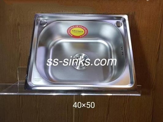 Topmount Küchenwaschbecken Einzelschüssel mit Abflussbrett 30 x 17 Zoll Ein oder zwei Löcher für Küchenwaschbecken mit Abflussbrett