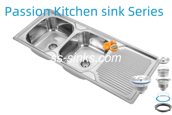 1200 X 500 mm Vorhang Edelstahl Küchenspüler mit 0,6 mm/0,8 mm/1,0 mm Dicke und Produktgröße