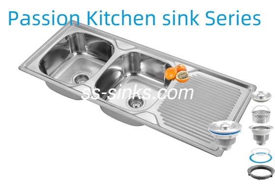 1200 X 500 mm Vorhang Edelstahl Küchenspüler mit 0,6 mm/0,8 mm/1,0 mm Dicke und Produktgröße