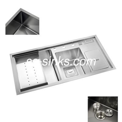 Handgefertigte Küchenspüle mit Abtropffläche Die ultimative Lösung für Badezimmer-Bodenablauf-Siebe