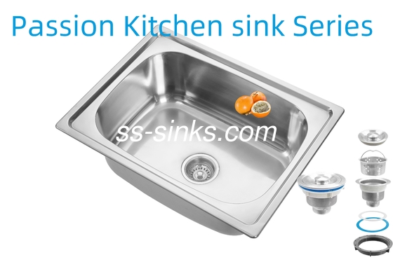 21cm Schüssel Tiefe Schürze Edelstahl Küchenwaschbecken 3,5 Zoll Abflussöffnung für Leistung