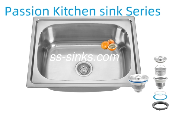 21cm Schüssel Tiefe Schürze Edelstahl Küchenwaschbecken 3,5 Zoll Abflussöffnung für Leistung