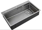 Silbernes Edelstahl-Matt Black Undermount Sink With-Abtropfbrett 1.2mm