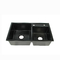 2 Schalldämpfung Schüssel-Matte Black Kitchen Sinks For-Quarz Countertops-760*450mm