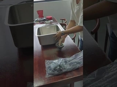 41*41cm Quadrat aus Edelstahl Einfachschüssel Waschbecken Unterbau