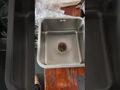 40*40cm Quadrat Single Bowl Undermount Waschbecken einfach zu installieren für Schrank