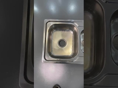 Über dem Schalter 1000 x500 mm Einfachbehälter Küchenspüler mit Abflussbrett Volkswaschbecken